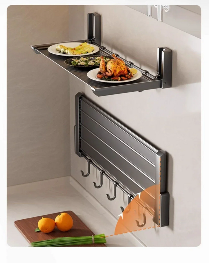 FlexiRack – Collapsible Spice Rack with Hooks Viskana