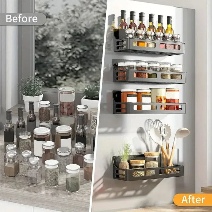 Viskana SpiceMagnet – Space-saving magnetic shelf organizer