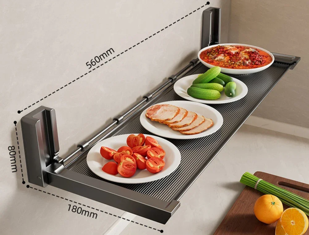 FlexiRack – Collapsible Spice Rack with Hooks Viskana