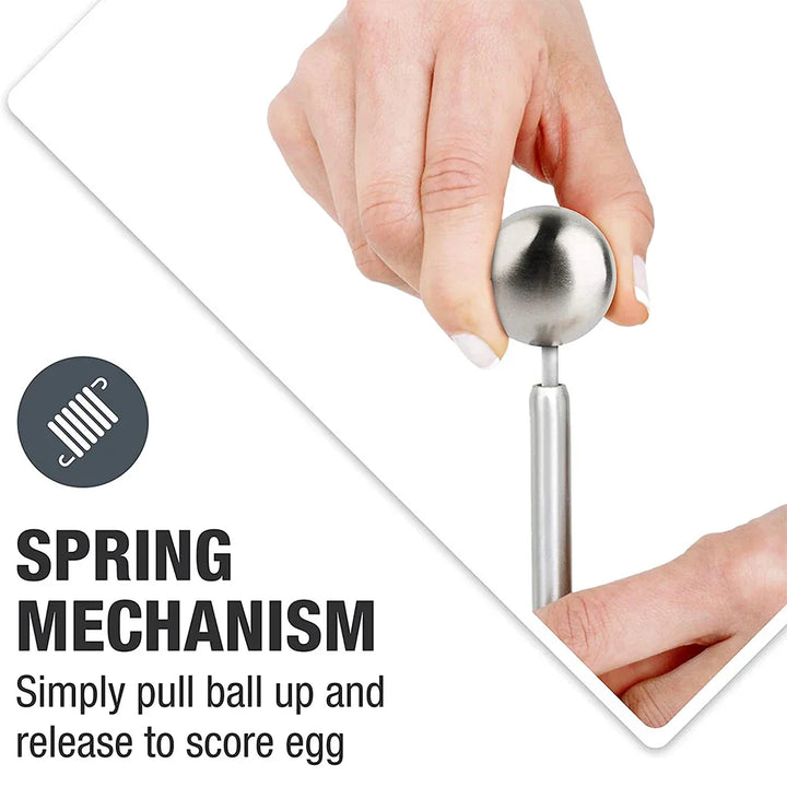 Egg Cracker Topper Set Stainless Steel Soft Hard Boiled Egg Opener Kit Viskana