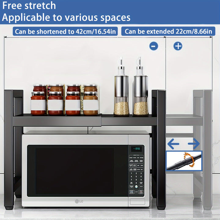 Expandable Microwave Shelf 2 Levels Viskana