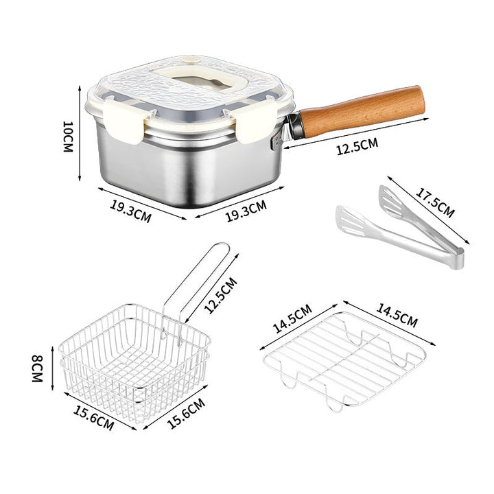 CrispEase Stainless Steel Deep Fryer — Enjoy crispy, healthy meals everywhere at any time completely stress-free! Viskana