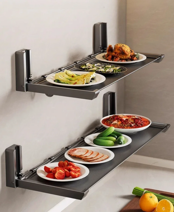 FlexiRack – Collapsible Spice Rack with Hooks Viskana