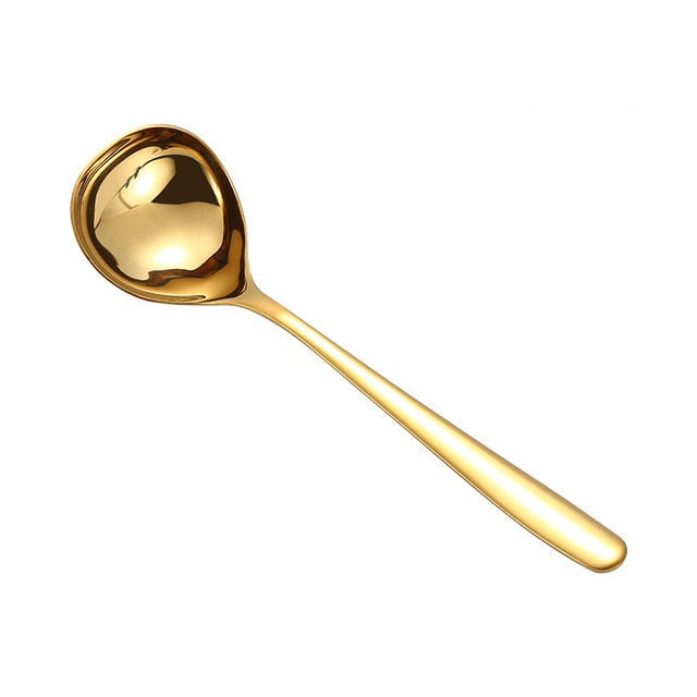 Family Soup Spoon Stainless Steel Kitchen Cooking Spoon Soup Spoon Viskana