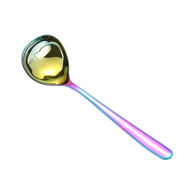 Family Soup Spoon Stainless Steel Kitchen Cooking Spoon Soup Spoon Viskana