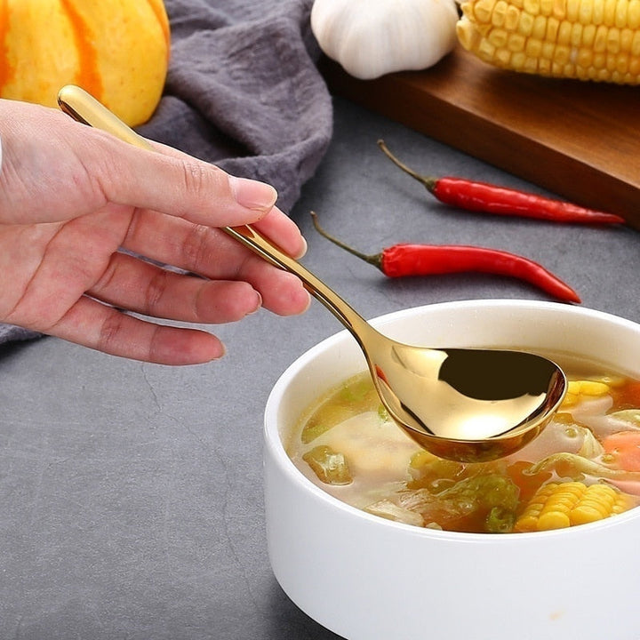 Family Soup Spoon Stainless Steel Kitchen Cooking Spoon Soup Spoon Viskana