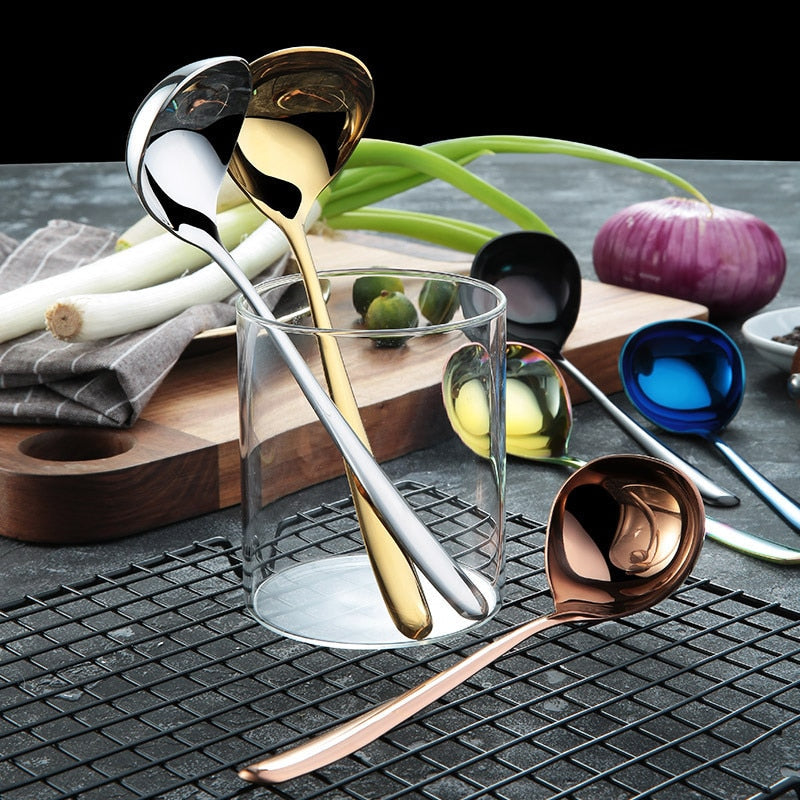 Family Soup Spoon Stainless Steel Kitchen Cooking Spoon Soup Spoon Viskana