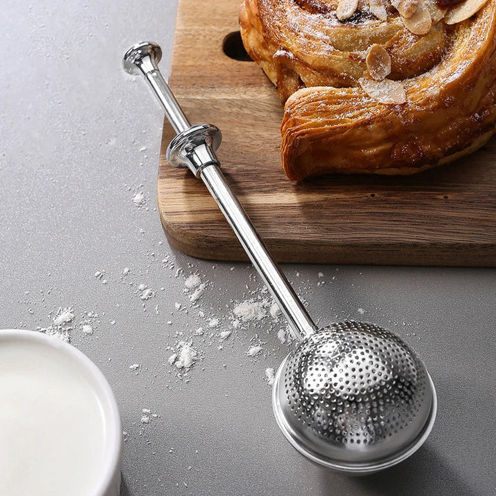 Flour Powder Shaker Filter Spoon Baker Dusting Wand for Sugar Sifter Viskana