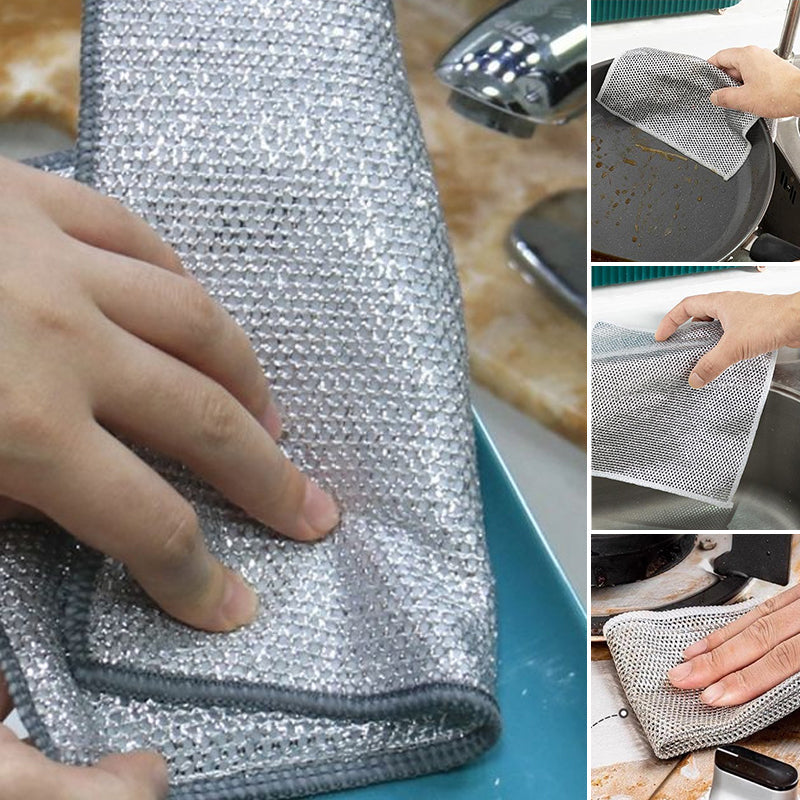 Multi-Purpose Non-scratch Wire Dish Cloth for Wet and Dry Viskana