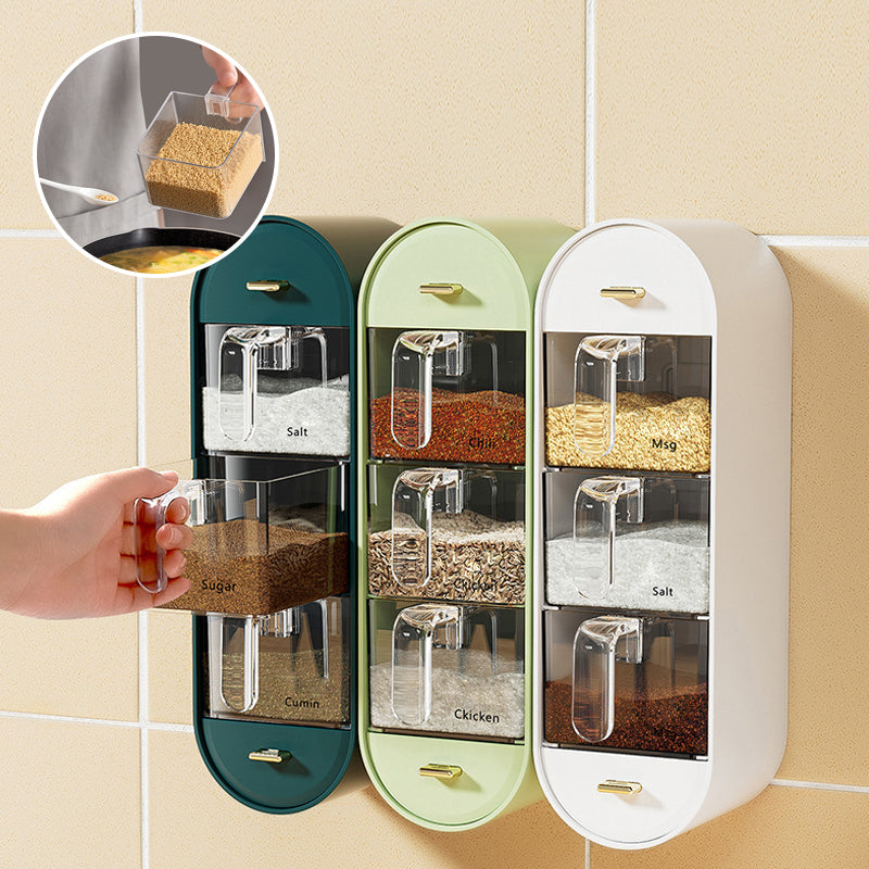 Space-saving spice jar for wall mounting Viskana