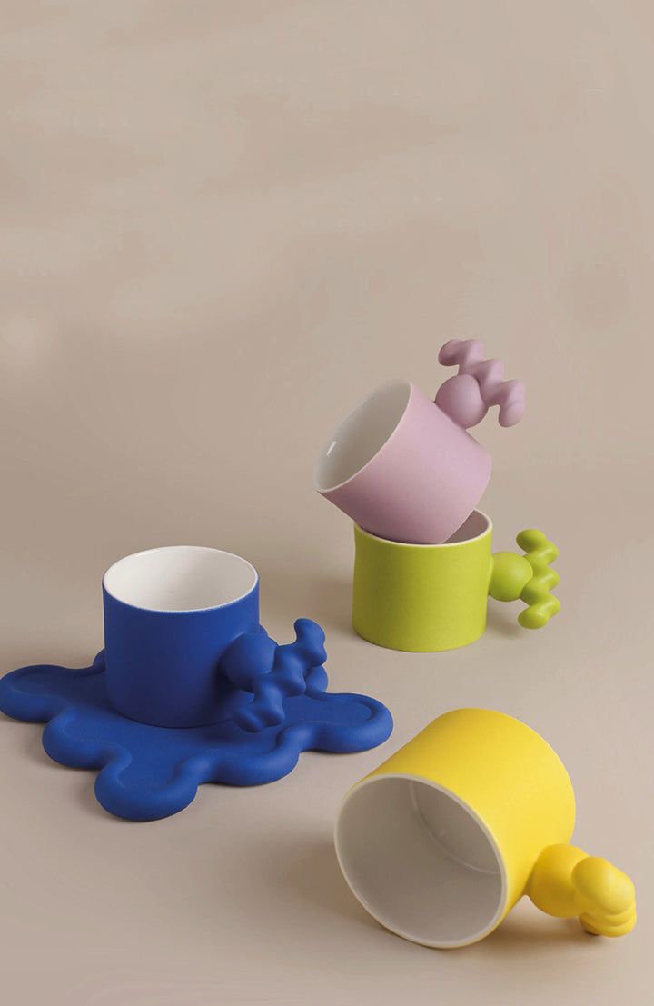 Cupido - Handmade Porcelain Cup and Saucer Set Viskana