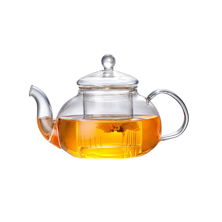 Glass Tea Set Heat Resistant Glass Tea Infuser Pot Double Wall Glass | Viskana