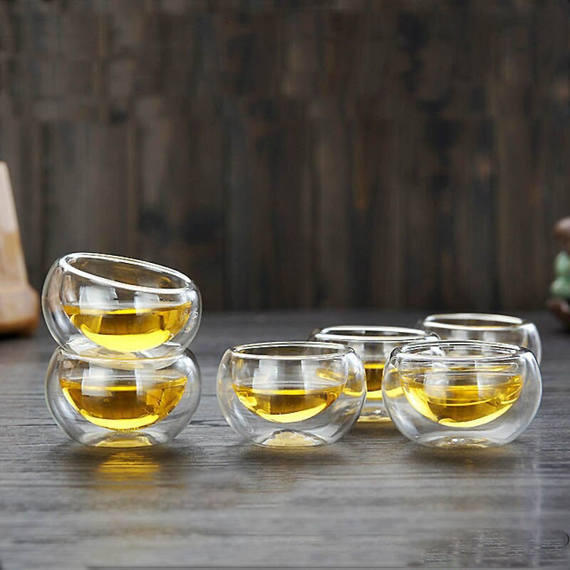 Glass Tea Set Heat Resistant Glass Tea Infuser Pot Double Wall Glass | Viskana