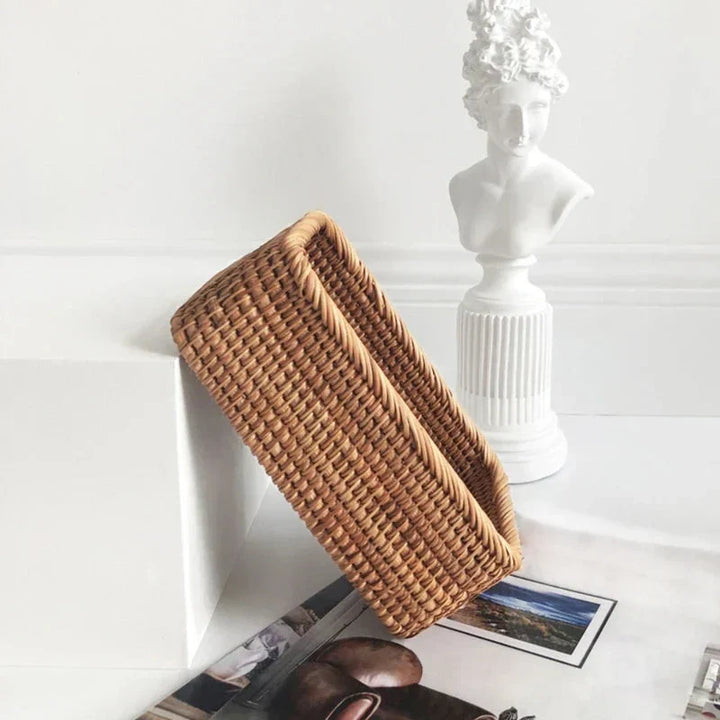 Viskana Handwoven Rattan Willow Basket for Storage