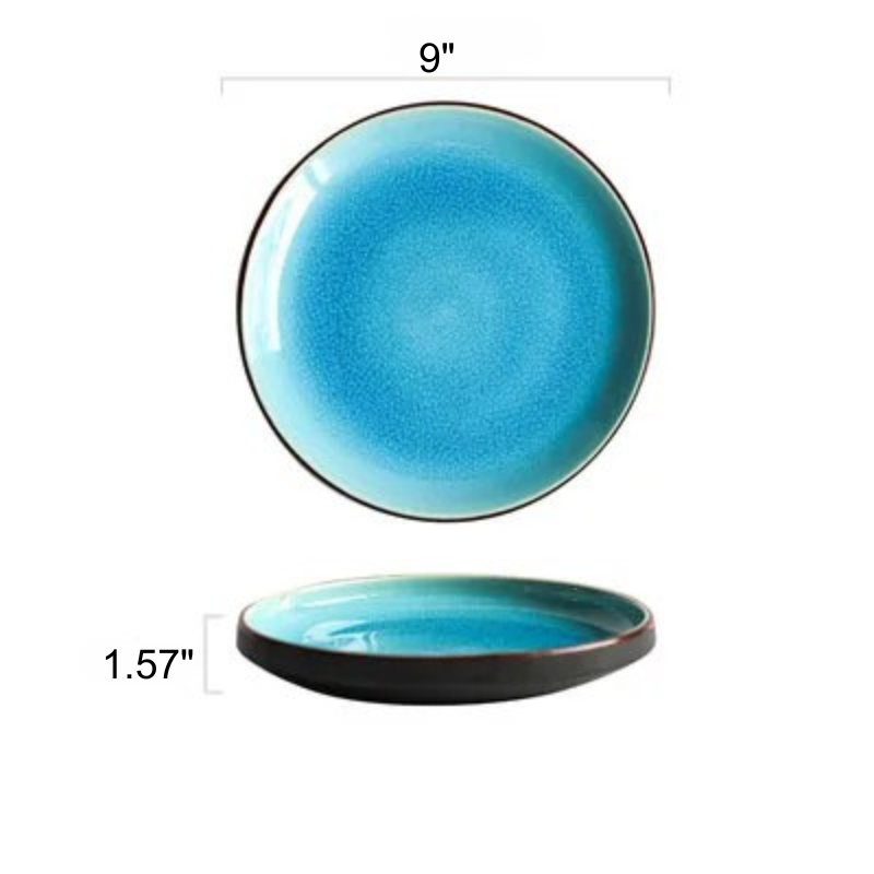 Ice Cracking Glaze Ceramic Tableware Plate Bowl Tea Cup Dinnerware Viskana