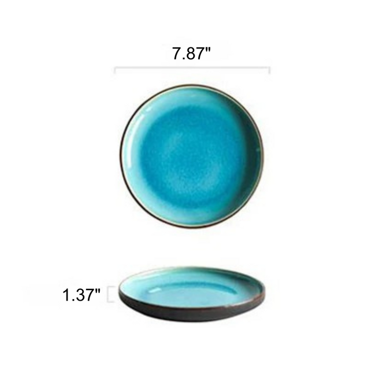 Ice Cracking Glaze Ceramic Tableware Plate Bowl Tea Cup Dinnerware Viskana