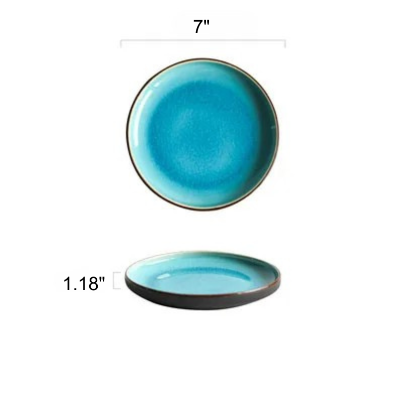 Ice Cracking Glaze Ceramic Tableware Plate Bowl Tea Cup Dinnerware Viskana