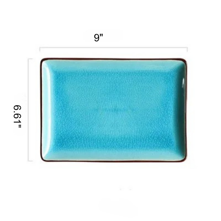 Ice Cracking Glaze Ceramic Tableware Plate Bowl Tea Cup Dinnerware Viskana