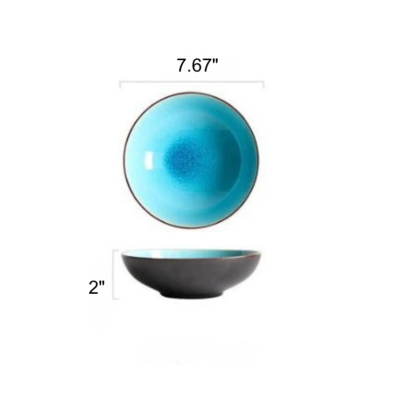 Ice Cracking Glaze Ceramic Tableware Plate Bowl Tea Cup Dinnerware Viskana