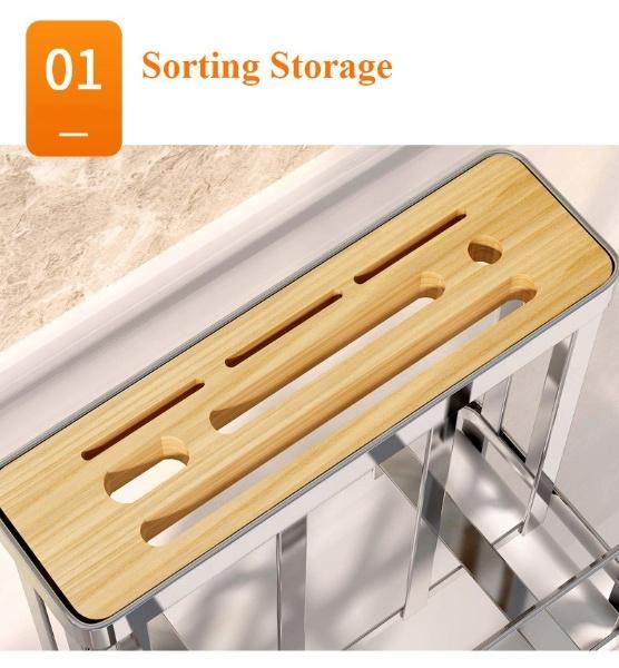Viskana Stainless Steel Kitchen Utensils Organizer Drying Rack