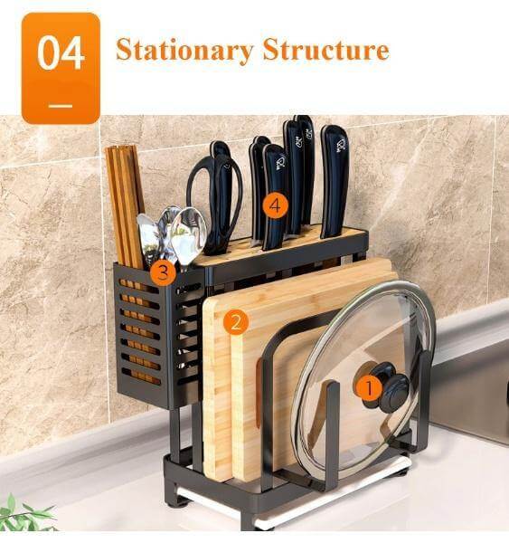 Viskana Stainless Steel Kitchen Utensils Organizer Drying Rack