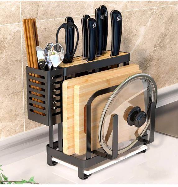 Viskana Stainless Steel Kitchen Utensils Organizer Drying Rack
