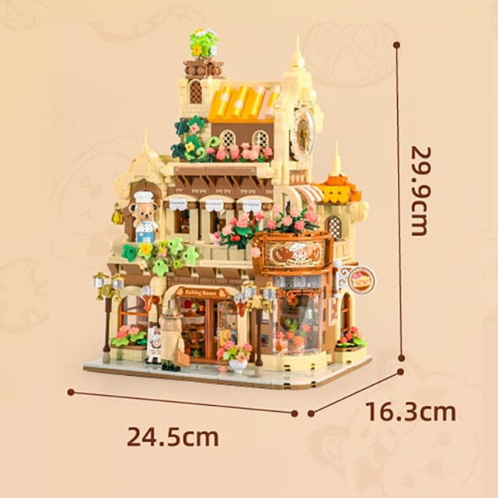 Viskana Honey Bear Cupcakes & Cookies Bakery Micro Building Blocks