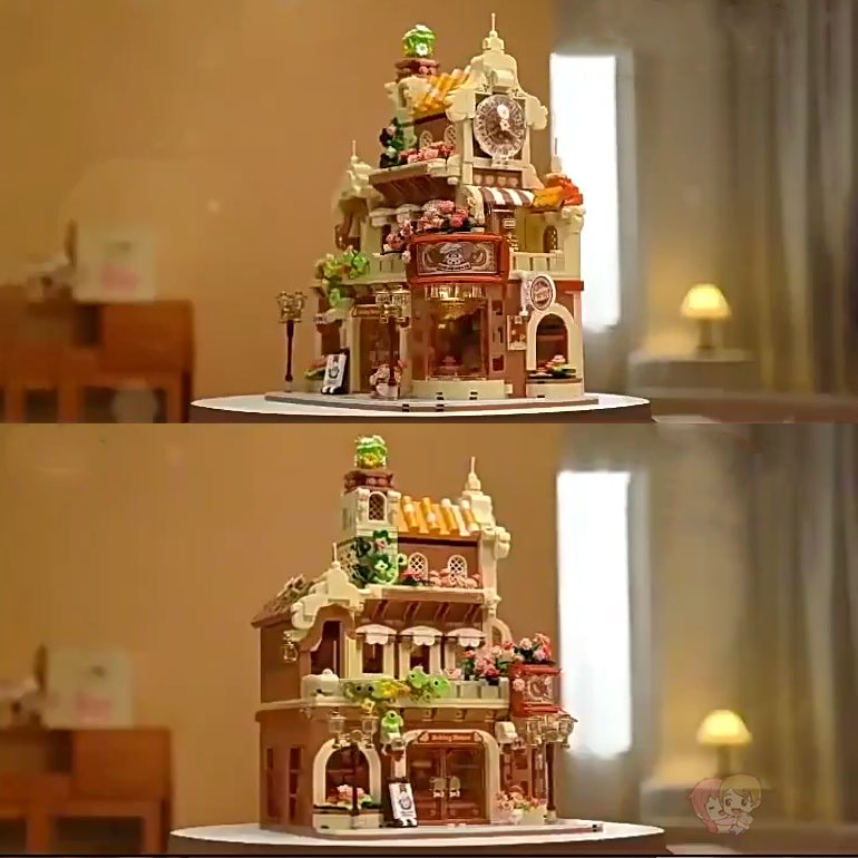 Viskana Honey Bear Cupcakes & Cookies Bakery Micro Building Blocks