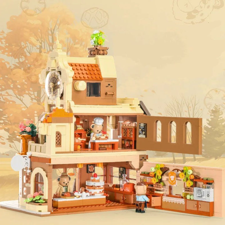 Viskana Honey Bear Cupcakes & Cookies Bakery Micro Building Blocks