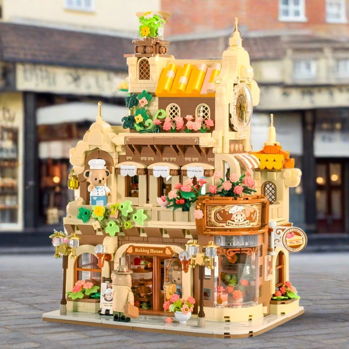 Viskana Honey Bear Cupcakes & Cookies Bakery Micro Building Blocks