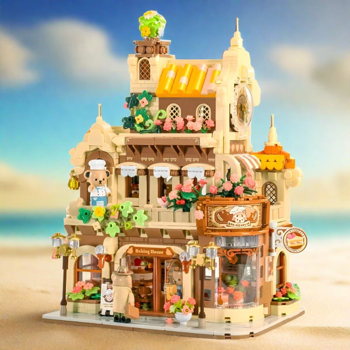 Viskana Honey Bear Cupcakes & Cookies Bakery Micro Building Blocks