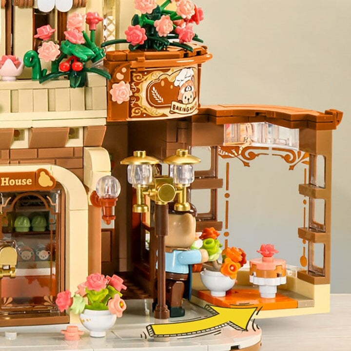Viskana Honey Bear Cupcakes & Cookies Bakery Micro Building Blocks