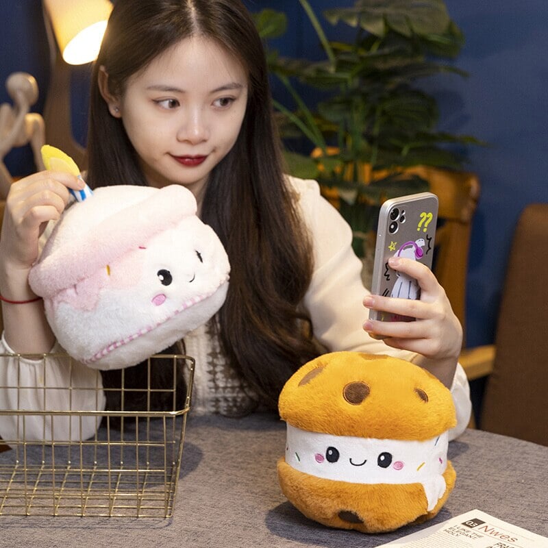 Viskana Kawaii Cake Plushie Strawberry Fruit Muffin Bakery Plushies