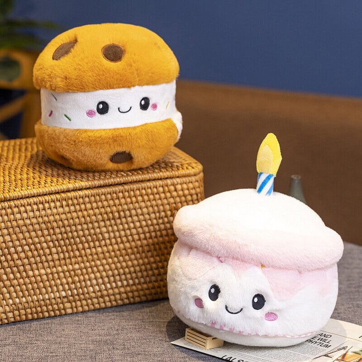 Viskana Kawaii Cake Plushie Strawberry Fruit Muffin Bakery Plushies
