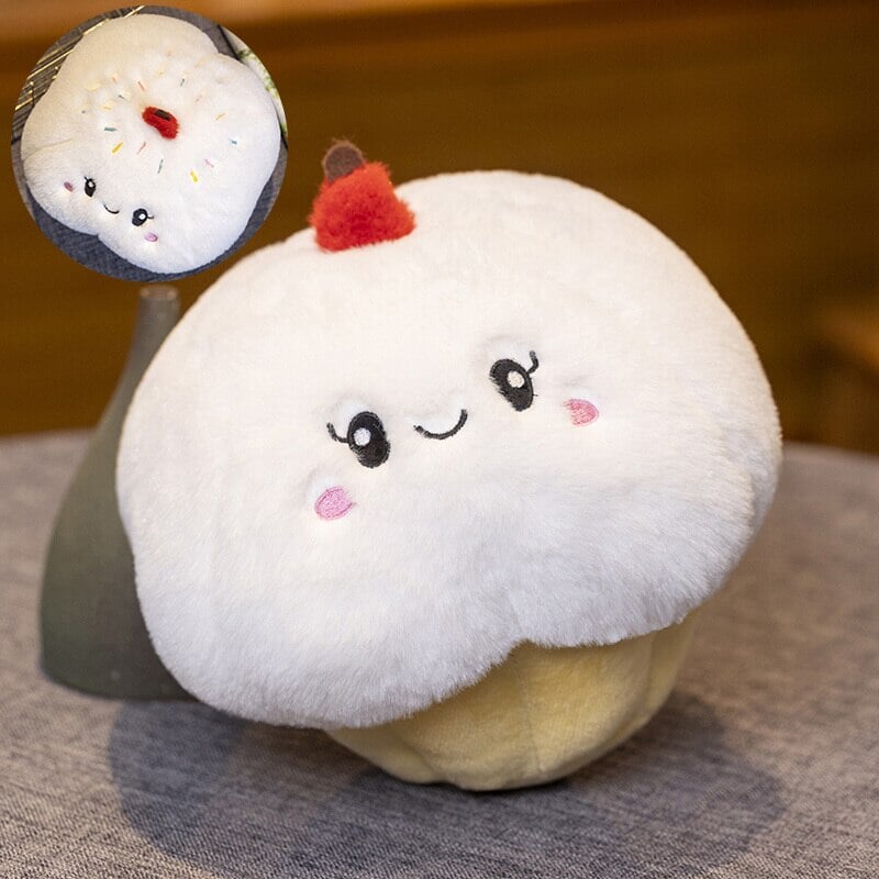 Viskana Kawaii Cake Plushie Strawberry Fruit Muffin Bakery Plushies