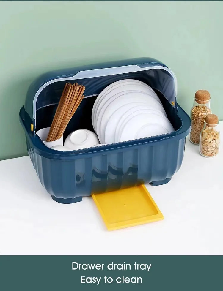Kitchen Dish Drainer Rack Removable Drip Tray Organizer Drying Rack Viskana