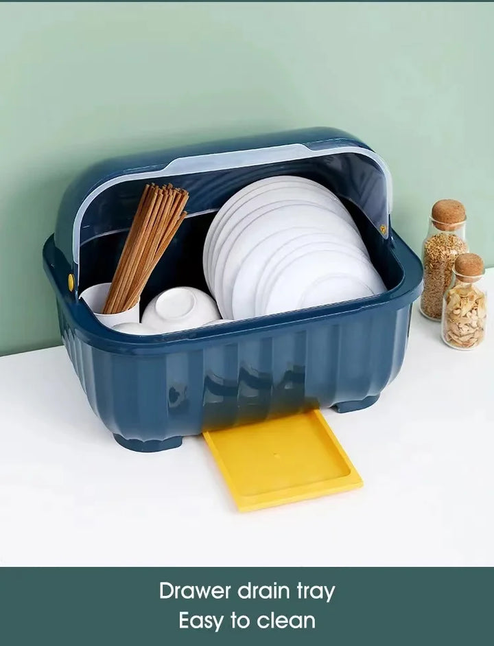 Kitchen Dish Drainer Rack Removable Drip Tray Organizer Drying Rack Viskana