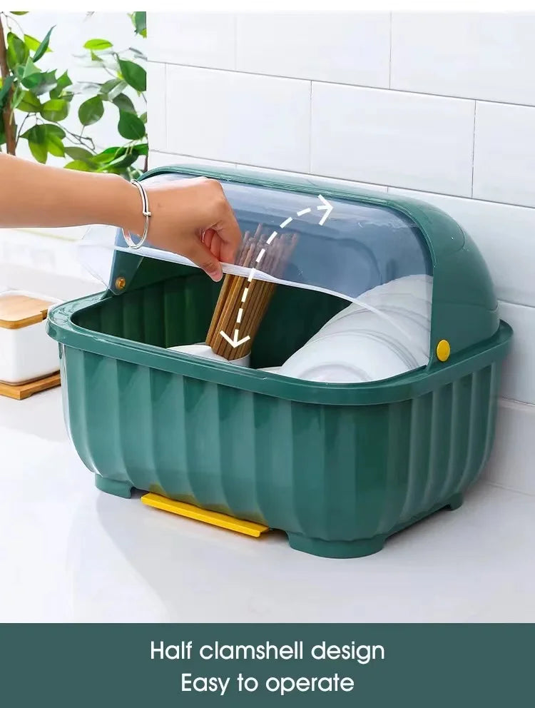 Kitchen Dish Drainer Rack Removable Drip Tray Organizer Drying Rack Viskana