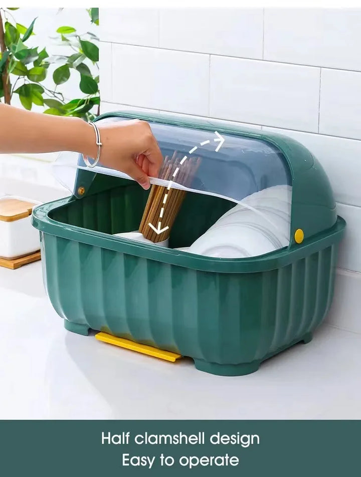 Kitchen Dish Drainer Rack Removable Drip Tray Organizer Drying Rack Viskana