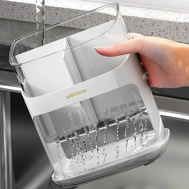 Large Capacity Utensils Holder Kitchen Tableware Storage Holder Viskana