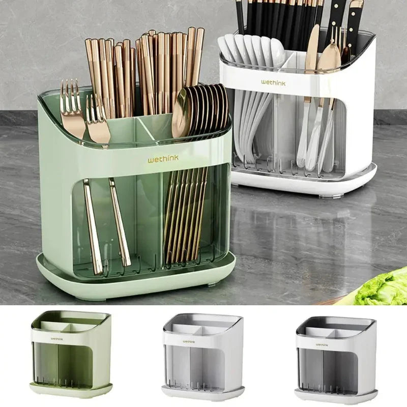 Large Capacity Utensils Holder Kitchen Tableware Storage Holder Viskana
