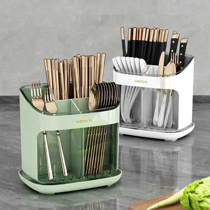 Large Capacity Utensils Holder Kitchen Tableware Storage Holder Viskana