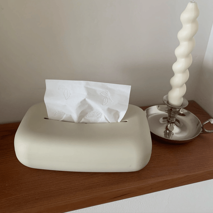 Viskana Light beige soft tissue box cover