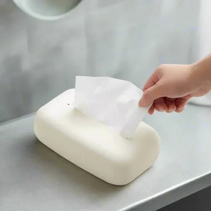 Viskana Light beige soft tissue box cover