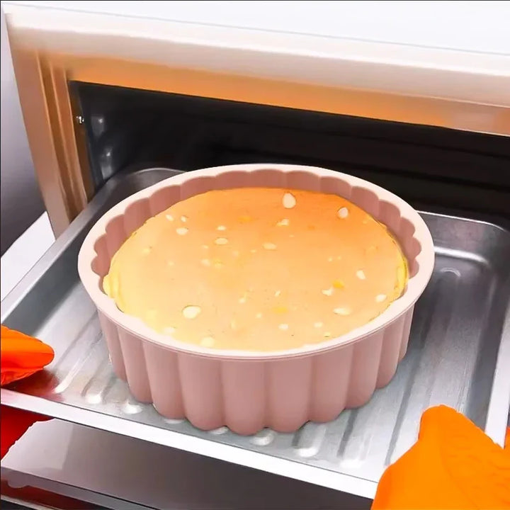 Multifunctional Silicone Cake Mold Reusable Nonstick Round Baking Pan Viskana