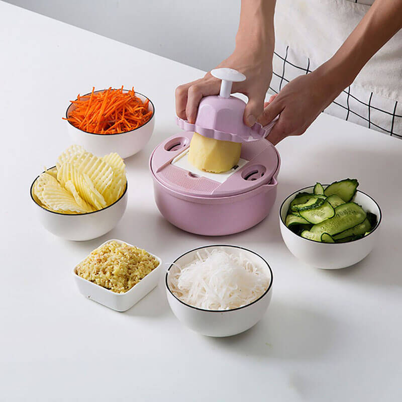 SliceMaster 12-in-1 Vegetable Slicer — Transforms your kitchen into a sparkling clean cooking paradise full of moments of enjoyment | Viskana