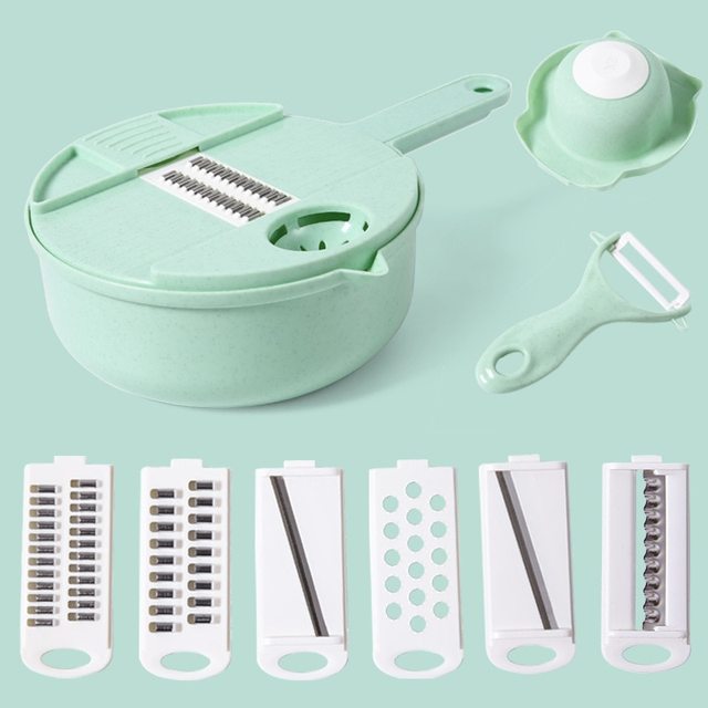 SliceMaster 12-in-1 Vegetable Slicer — Transforms your kitchen into a sparkling clean cooking paradise full of moments of enjoyment | Viskana