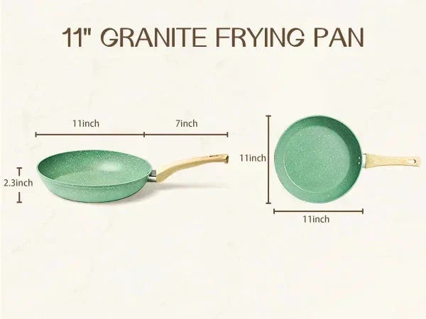 Nonstick Frying Pan Skillet Non Toxic Healthy Stone Cookware Viskana