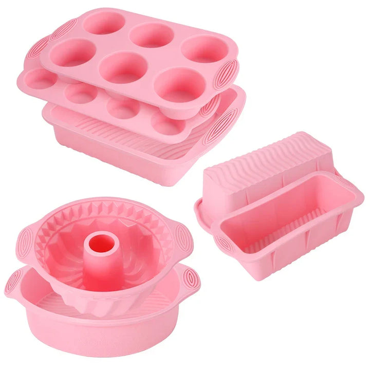 Nonstick Silicone Bakeware Cake Muffin Bread Baking Molds Accessories Viskana