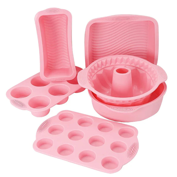 Nonstick Silicone Bakeware Cake Muffin Bread Baking Molds Accessories Viskana